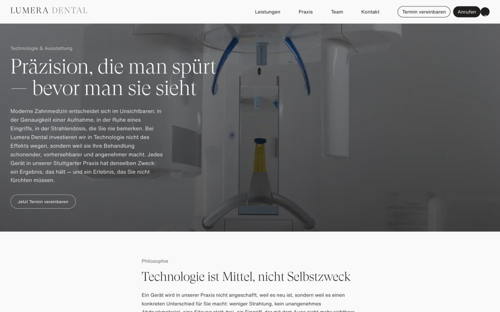 Lumera Dental — Technologie